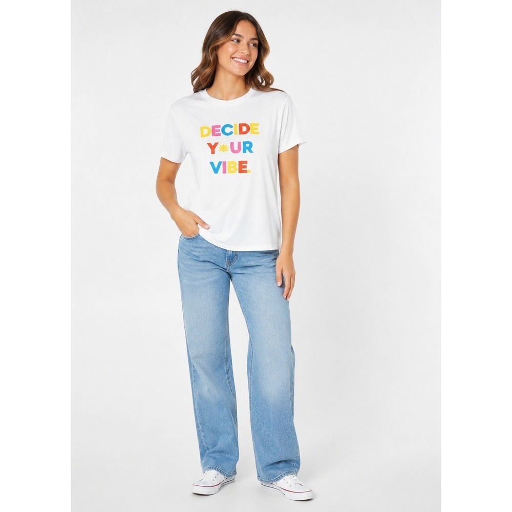 Sub_urban Riot "Decide Your Vibe" Womens XS Graphic Tee Shirt NEW